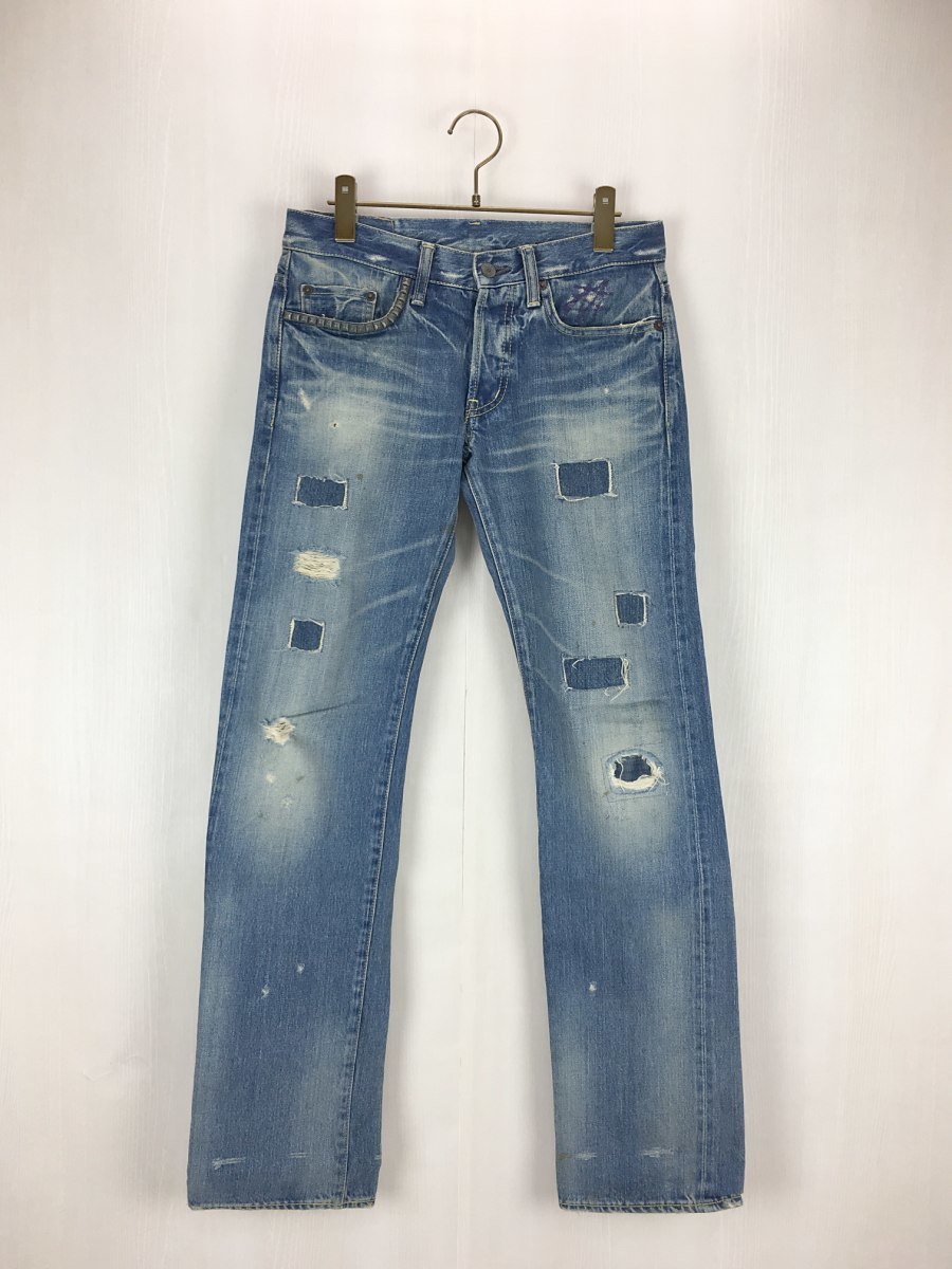 HYSTERIC GLAMOUR◇ダメージ加工スタッズデニムパンツ/28/4AP-2101 