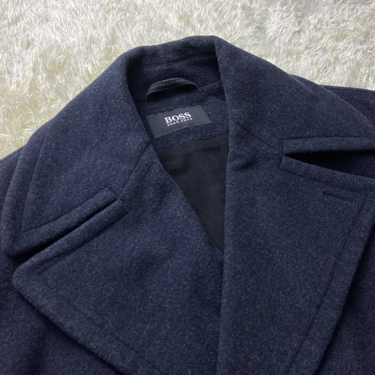 極上カシミヤ素材!ヒューゴボス『最高級の着心地』HUGO BOSS Pコート