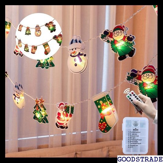 《新品　送料無料》 クリスマスライト 20個ライトセット 2.5ｍ プレゼント 中庭 クリス かわいい 防水 LEDライ 193_5