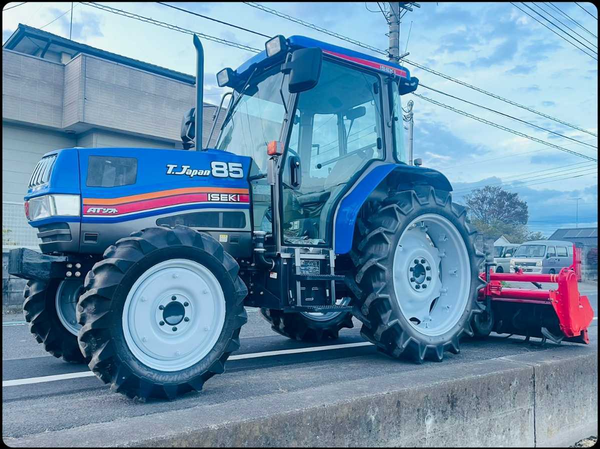 イセキトラクターT.Japan85*710アワー*85馬力*エアコンキャビン*ニプロロータリー付き*4WD_1