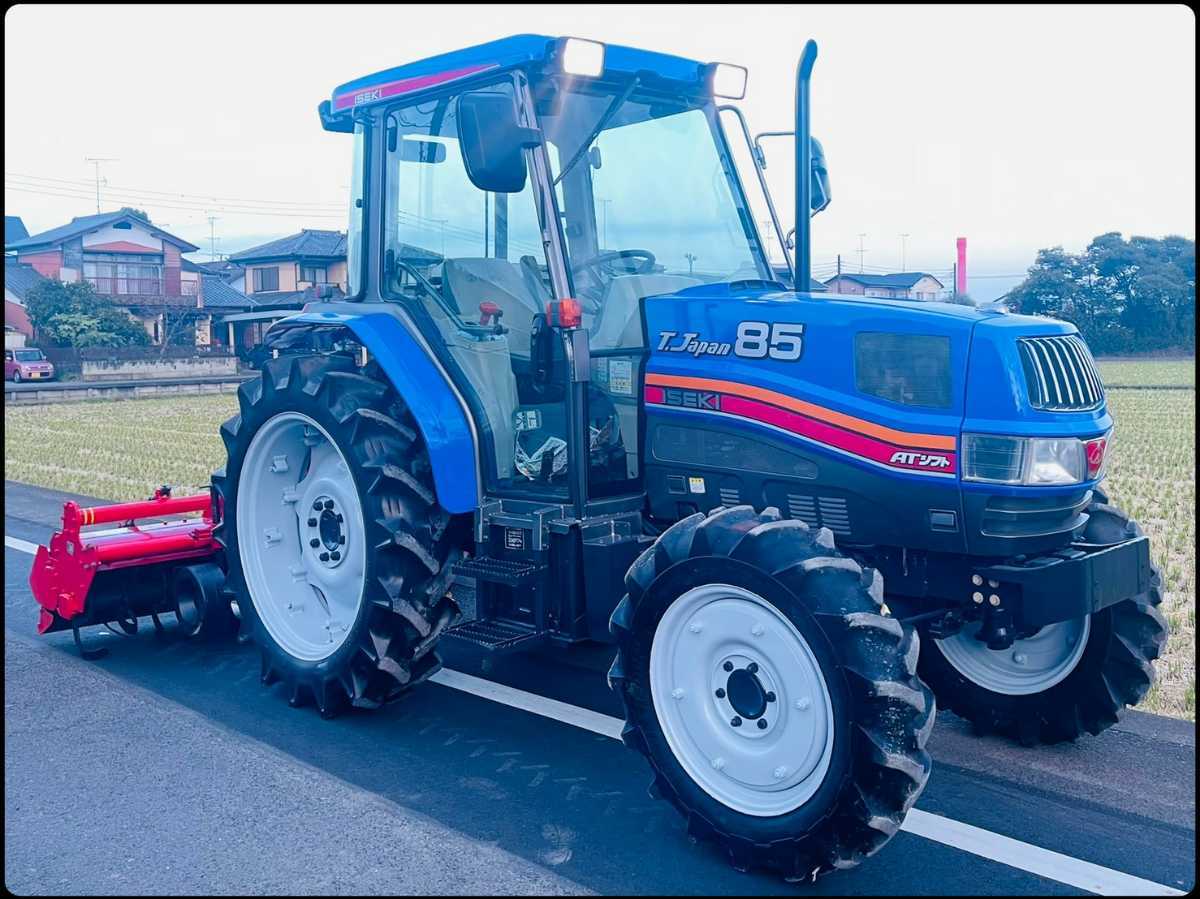 イセキトラクターT.Japan85*710アワー*85馬力*エアコンキャビン*ニプロロータリー付き*4WD_2