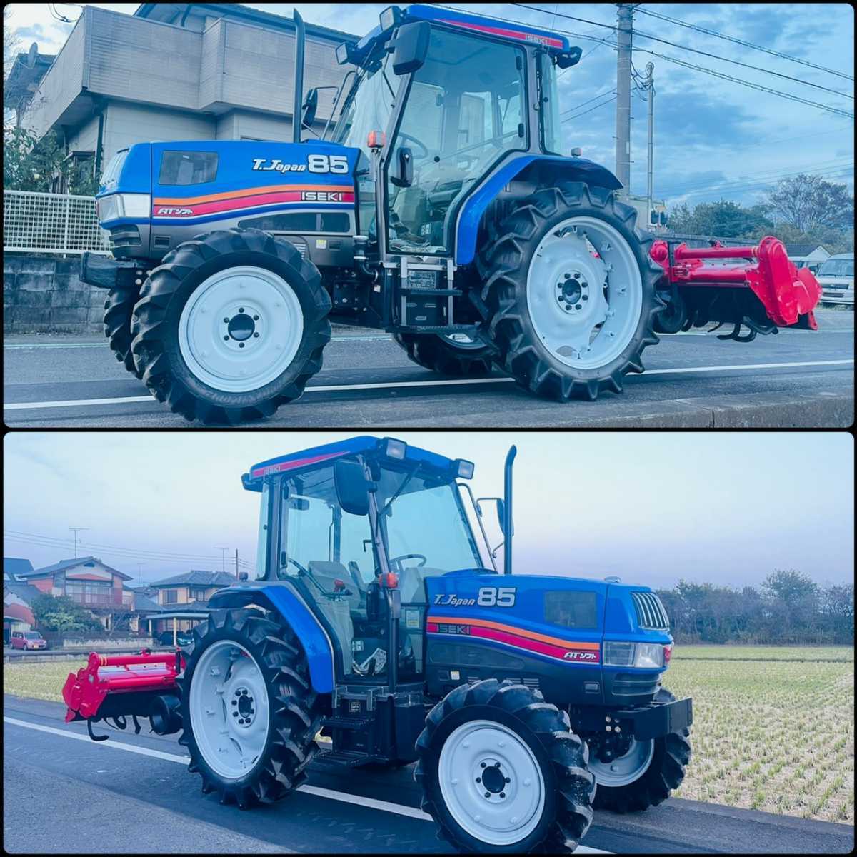 イセキトラクターT.Japan85*710アワー*85馬力*エアコンキャビン*ニプロロータリー付き*4WD_6