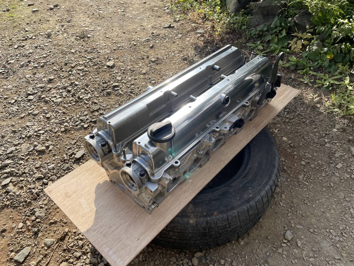 2JZ vvt-i無し シリンダーヘッド JZA80 JZS14 カムカバー鏡面加工 