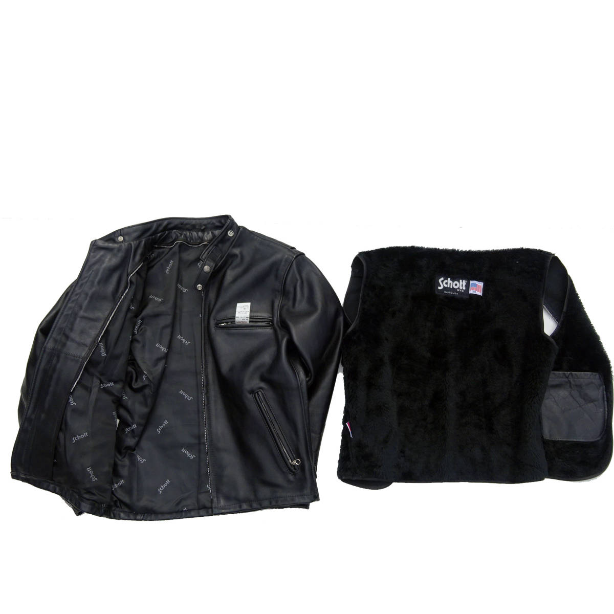 USA製 schott ショット641シングルライダース牛革レザージャケット 