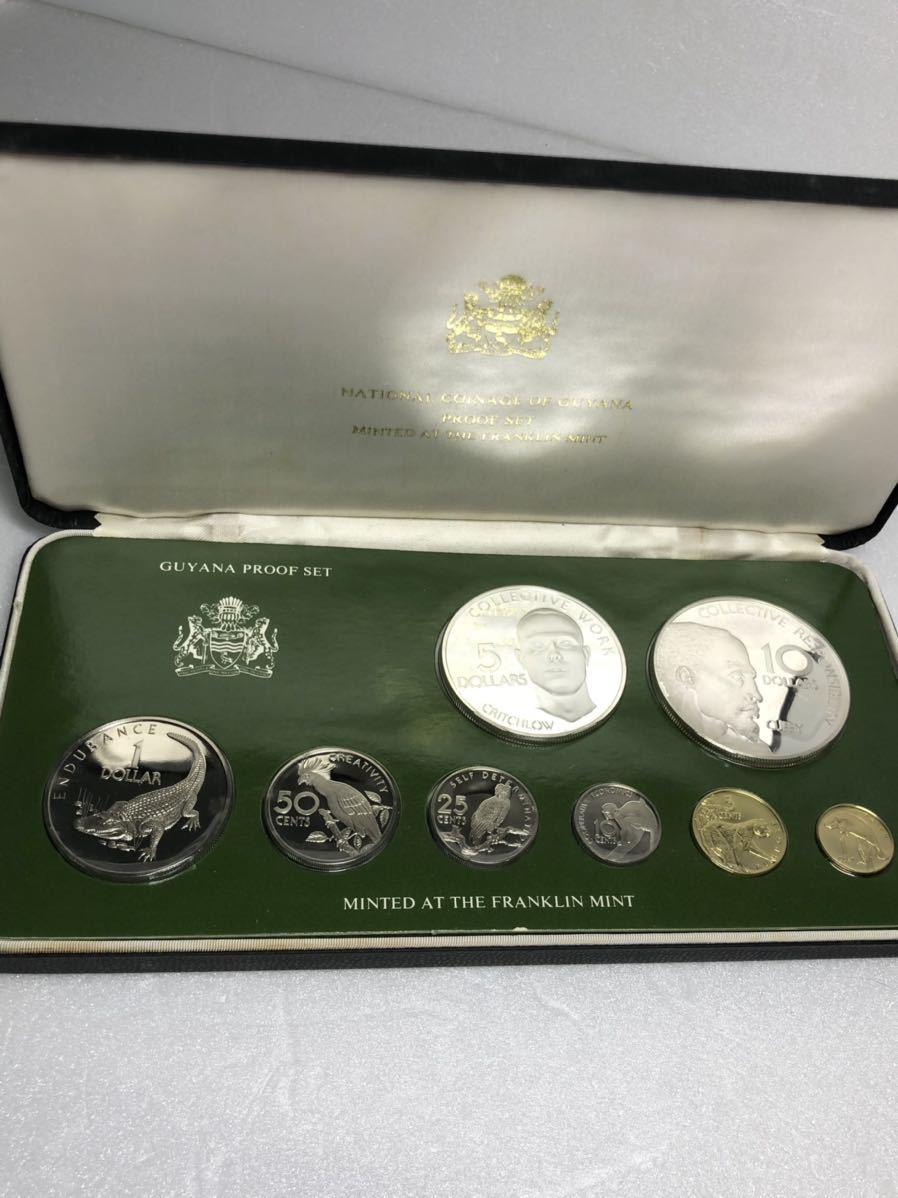 GUYANA プルーフ貨幣セット 1976年 1976年 Yahoo!オークション