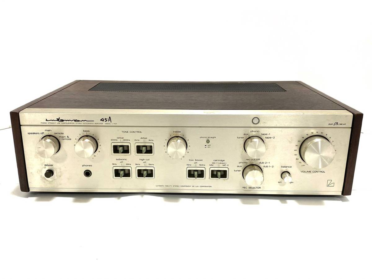 LUXMAN L-45A ラックスマン プリメインアンプ ステレオプリメイン 