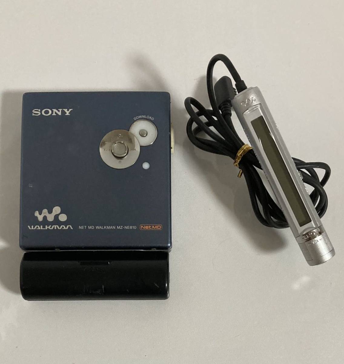 SONY MZ-NE810 ソニー NET MD ウォークマン ブルー 動作◯ リモコン