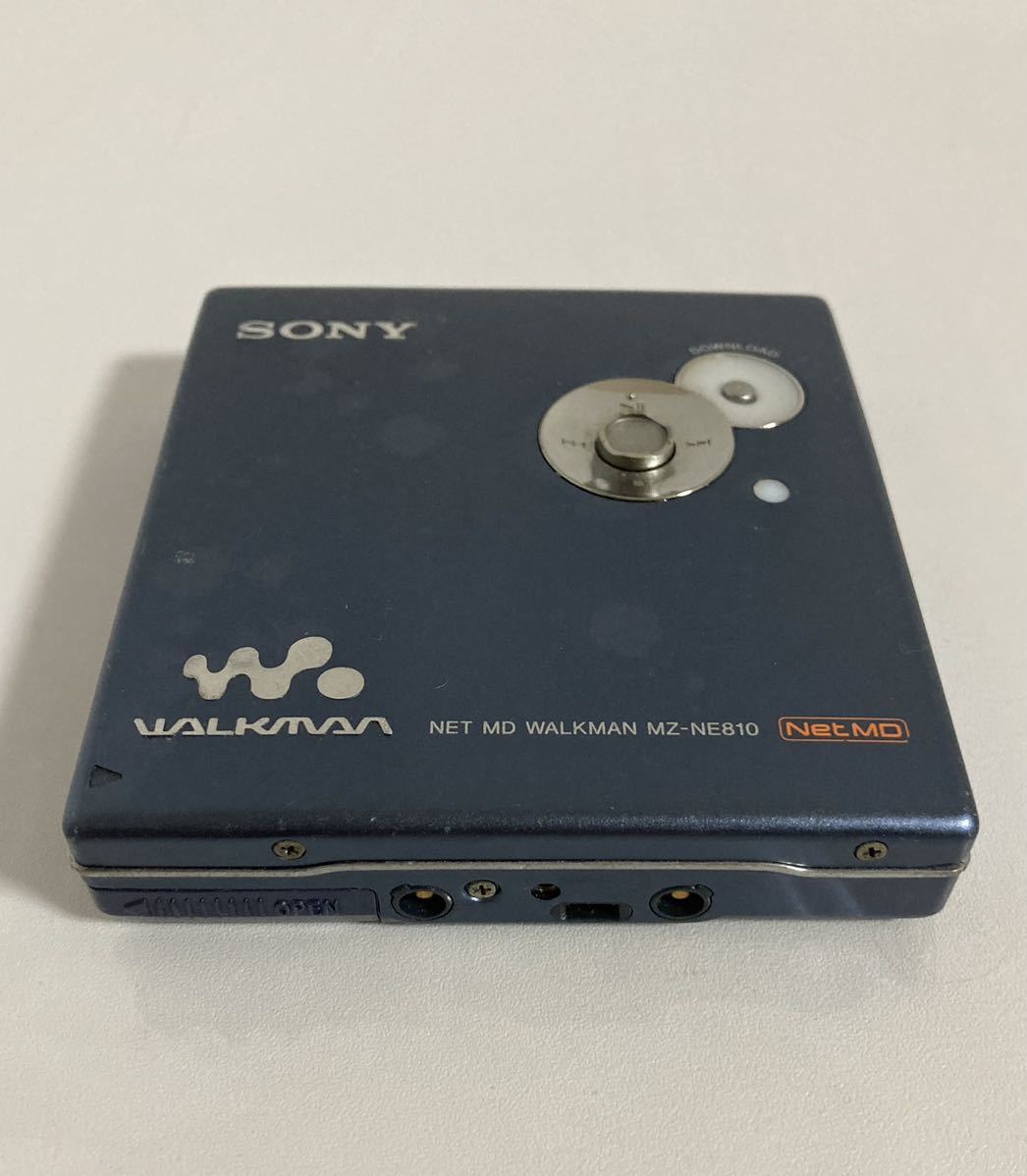 SONY MZ-NE810 ソニー NET MD ウォークマン ブルー 動作◯ リモコン