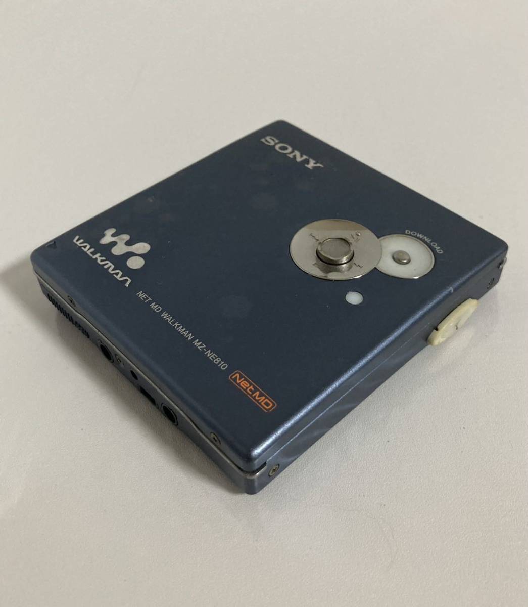 SONY MZ-NE810 ソニー NET MD ウォークマン ブルー 動作◯ リモコン