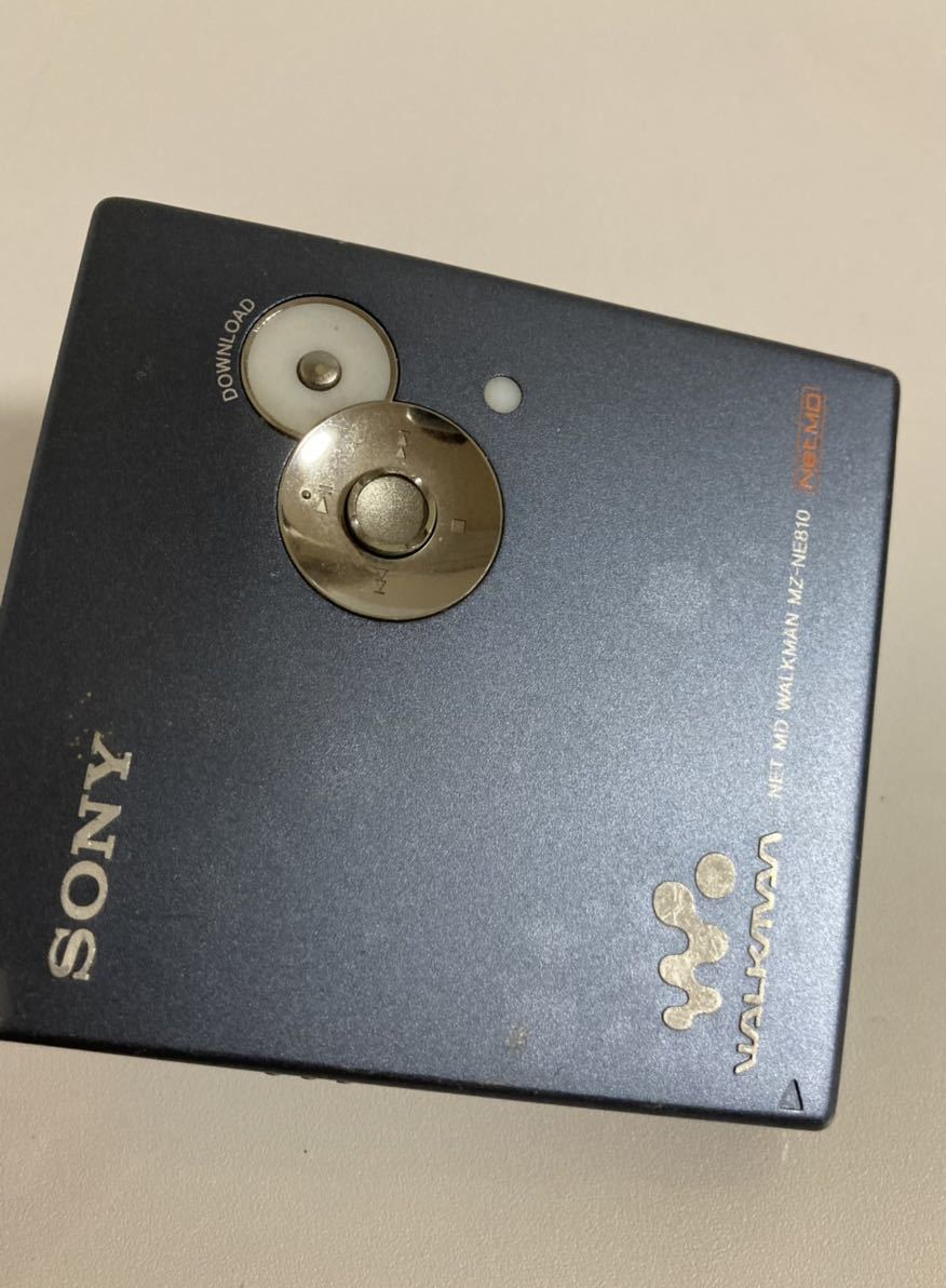 SONY MZ-NE810 ソニー NET MD ウォークマン ブルー 動作◯ リモコン