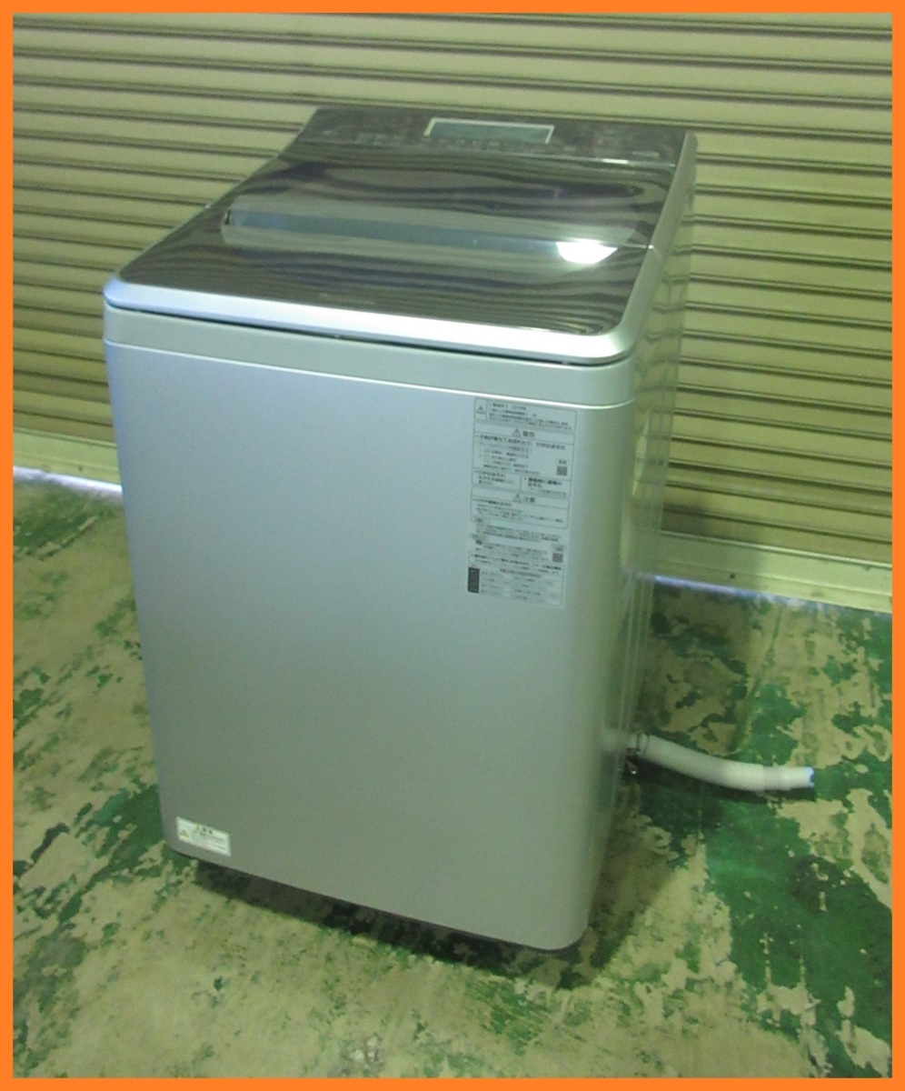 6952 中古！パナソニック 最高級　縦型 全自動洗濯機 上開き 洗濯12.0kg 温水泡洗浄W エコナビ シルバー NA-FA120V2
