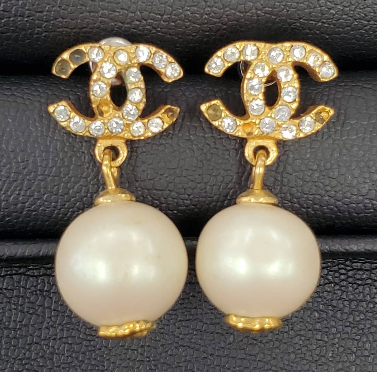 ココマーク CHANEL シャネル パール ピアス CHANELシャネル 金メッキ 