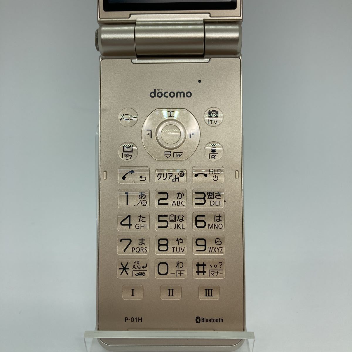 人気Pシリーズ ドコモケータイ Panasonic P-01H ゴールド ガラケー i 
