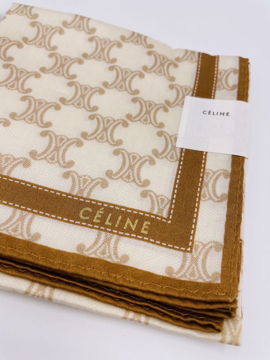 オールドCELINE マカダム柄 ミニバッグ ハンカチ セット ヴィンテージ