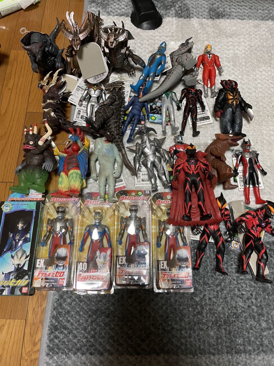 1円スタート ウルトラマン ソフビ ジャンク セット タグ付き多数