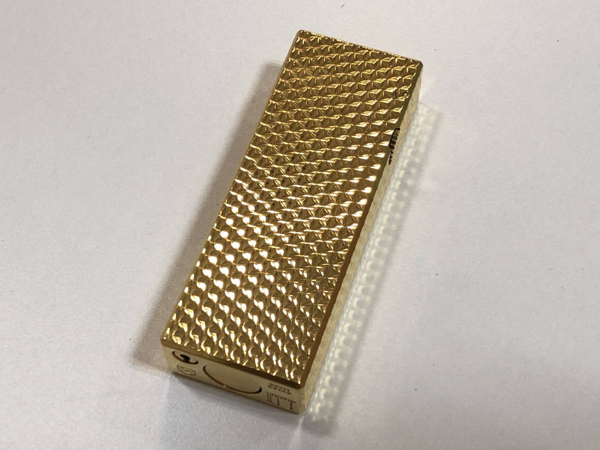 ダンヒルガスライターゴールド SN914 dunhill ガス ライター ゴールド スイス製 ダンヒル 中古 良好
