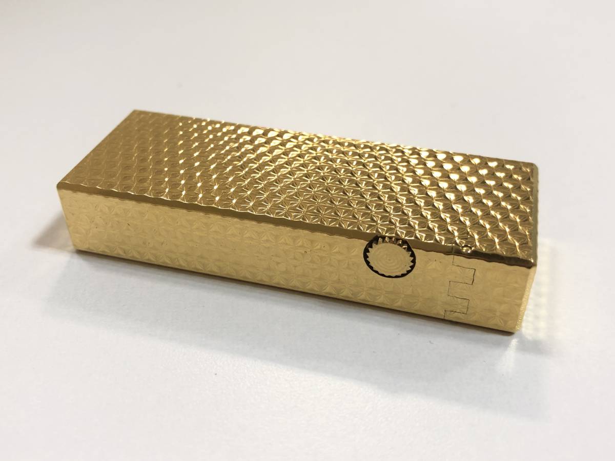 SN914 dunhill ガス ライター ゴールド スイス製 ダンヒル 中古 良好