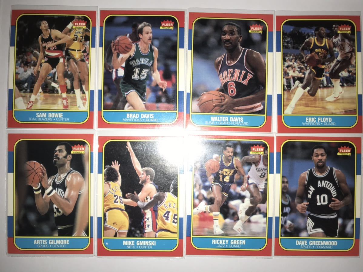 FLEER 1986-87年 NBAバスケカード35種 検索用 jordan lebron curry 田臥勇太 八村塁 渡邊雄太 馬場雄大