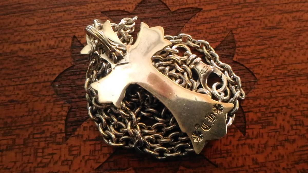 クロムハーツ Chrome Hearts 【ダブルCHクロストップ】【NEチェーン 