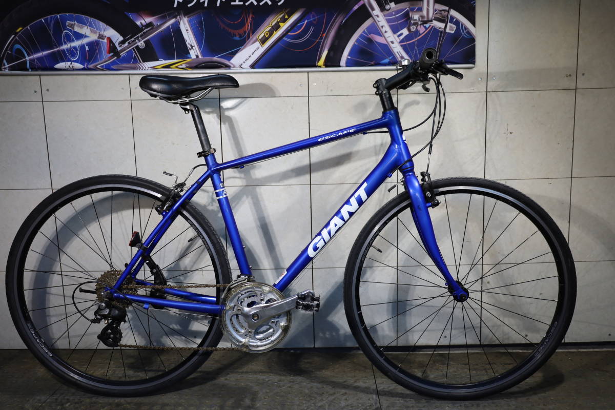 GIANT ESCAPE RX 700C アルミ 27速 500mm クロス 現行良品！GIANT ESCAPE 700C アルミ 24速 500mm クロスバイク BLUE