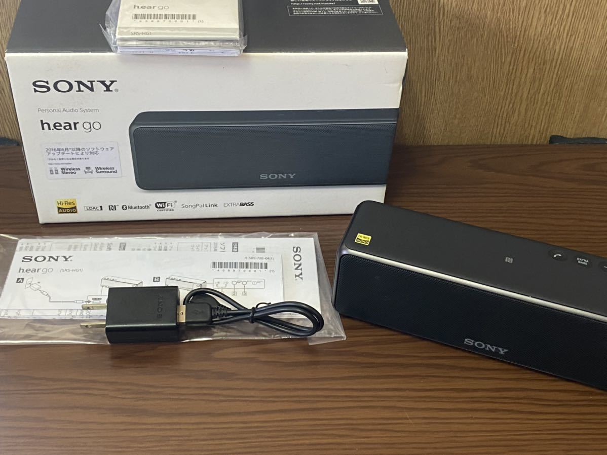 SONY ワイヤレススピーカー h.ear go SRS-HG1 箱付き カラーブラック