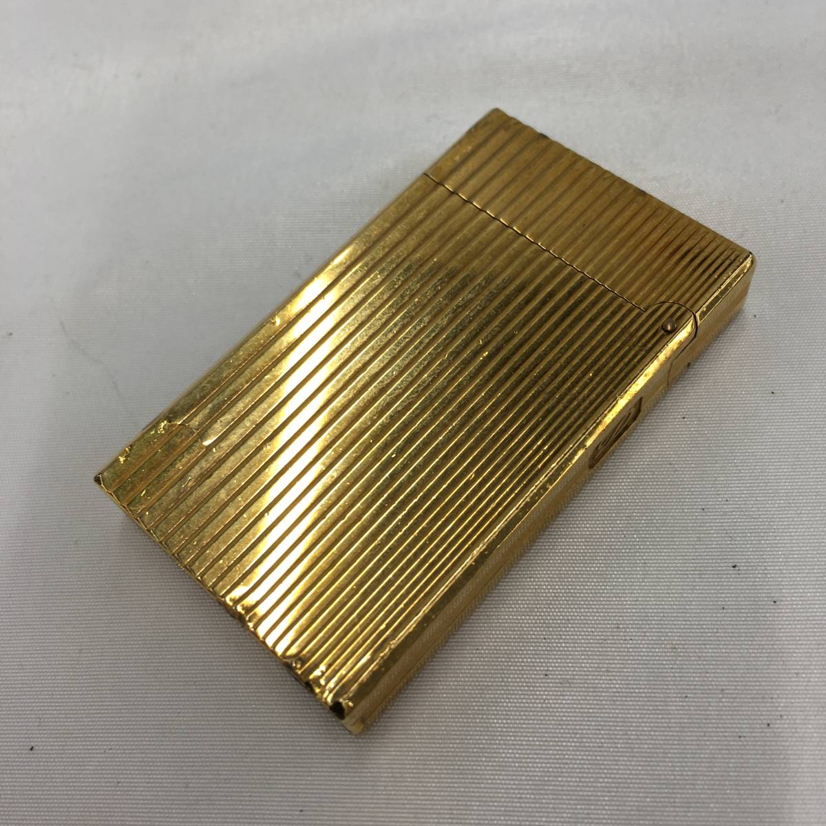1191008】S.T.Dupont デュポン ガスライター ラインD ゴールド 着火 