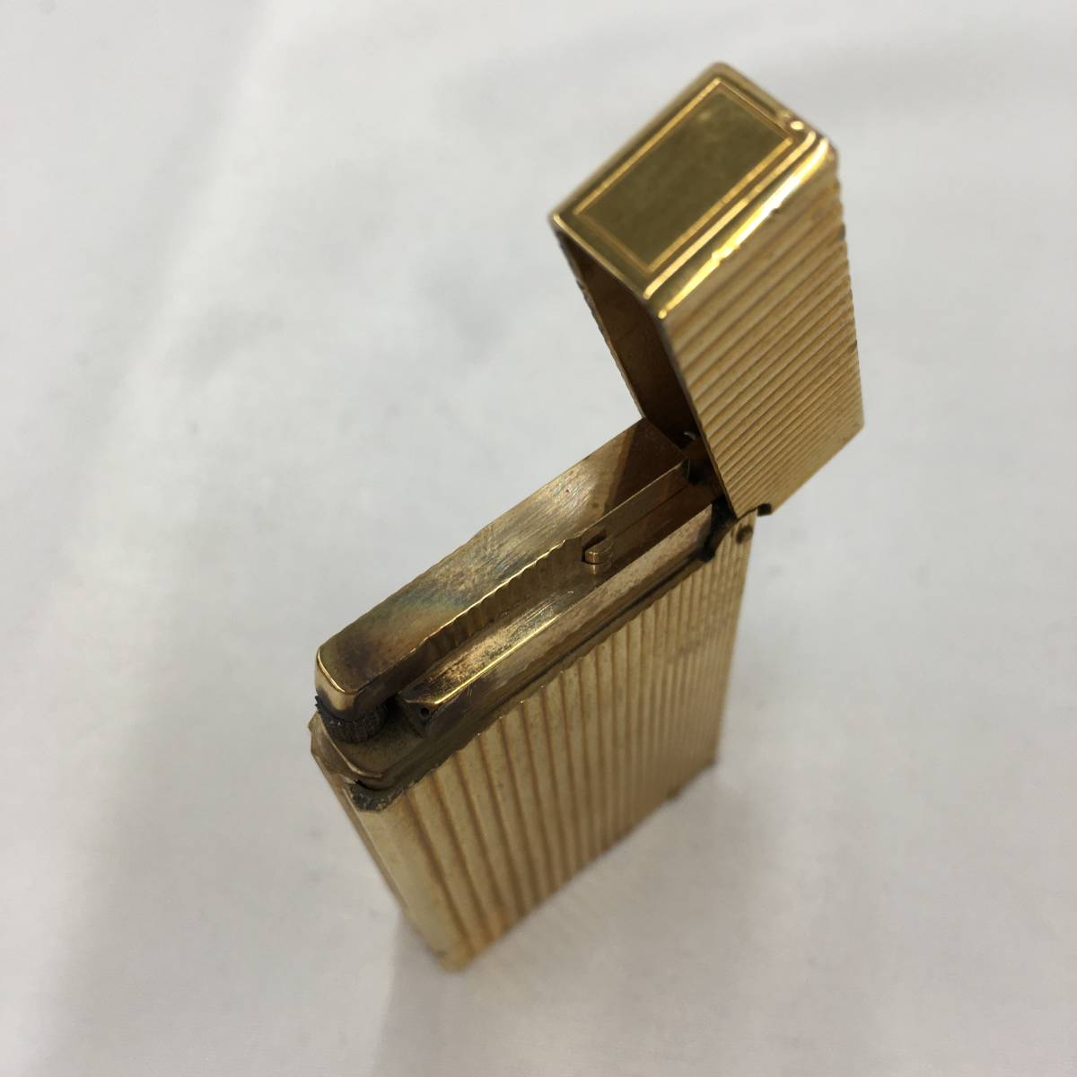 1191008】S.T.Dupont デュポン ガスライター ラインD ゴールド 着火 