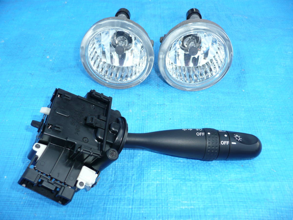 ダイハツ L275 ミラカスタム 純正 フォグ スイッチ付 左右 破損なし