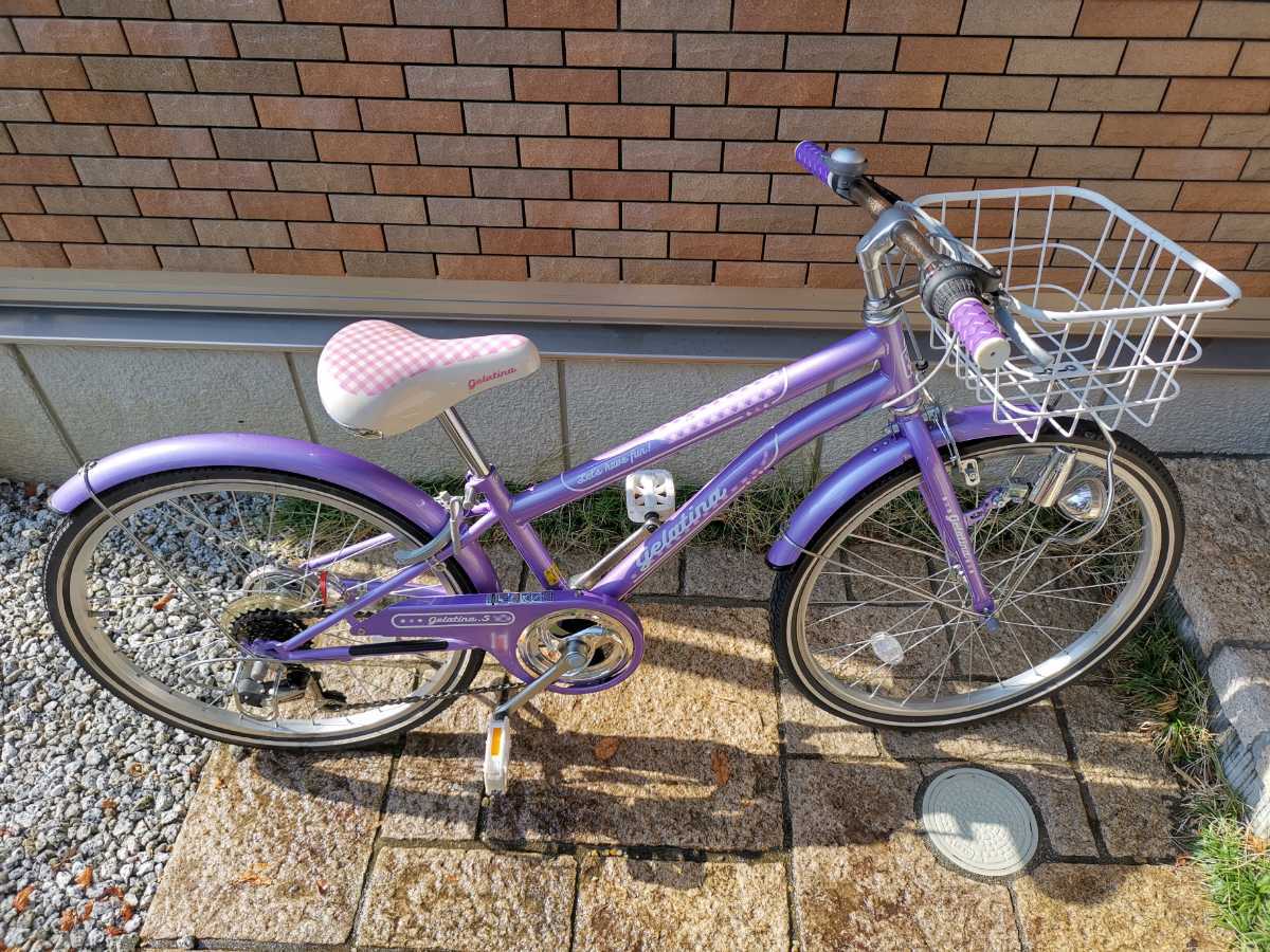 引き取り限定 自転車 24インチ 女の子 24インチ 女の子用自転車 6段 