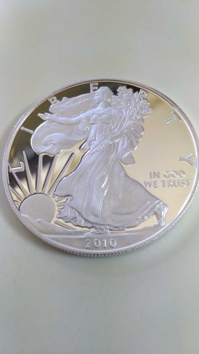 SALE，お得 アメリカ 2010W 純銀1オンス 1ドル銀貨 プルーフ