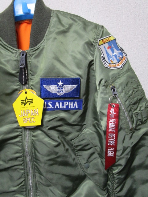 Alpha Industries Japan Spec Ma 1ジャケット ｍ アルファリボン付きワッペンパッチドカスタムブルゾンタイトフィット Mサイズ 売買されたオークション情報 Yahooの商品情報をアーカイブ公開 オークファン Aucfan Com