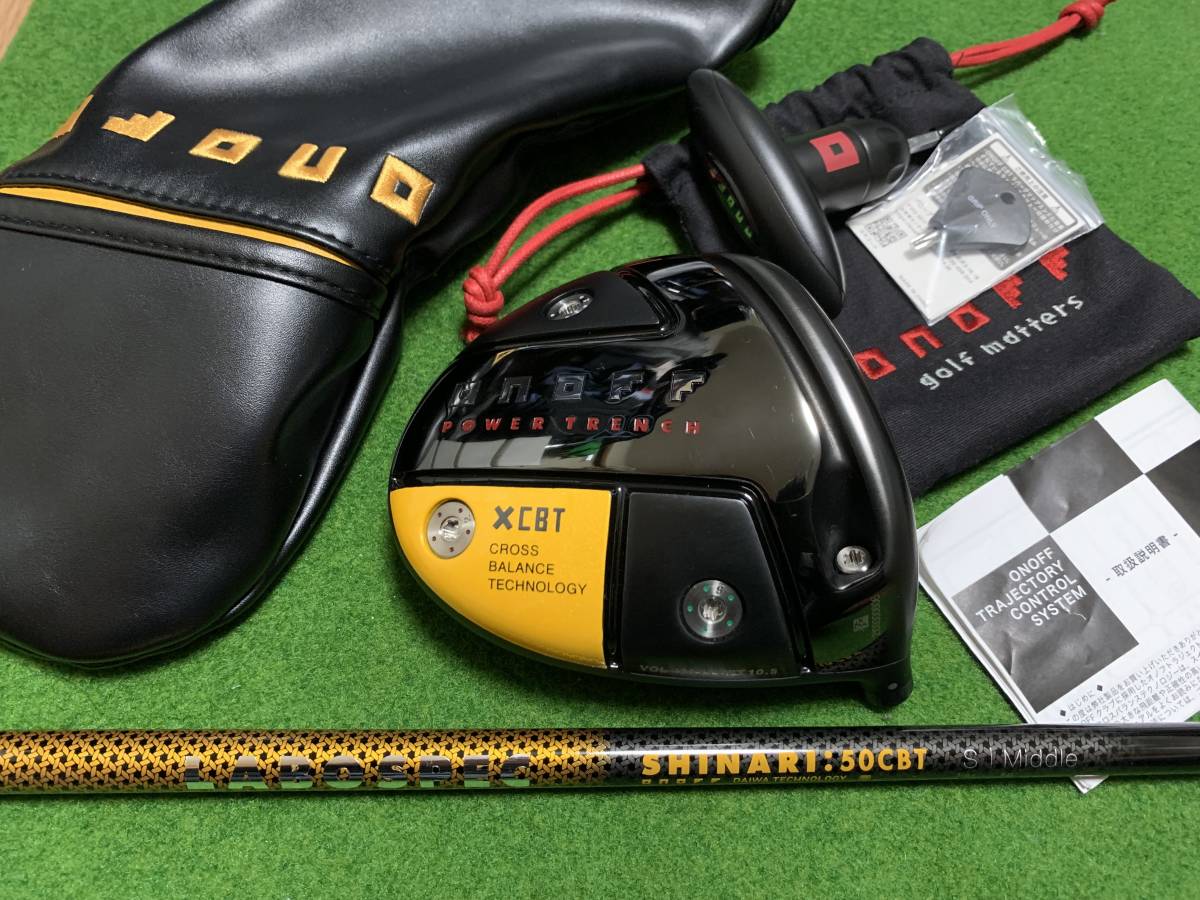 ONOFF KURO オノフ クロ 黒 ドライバー 2022 10.5° カスタムシャフト:LABOSPEC SHINARI 50 CBT (S) ヘッドカバー/レンチ/説明書付