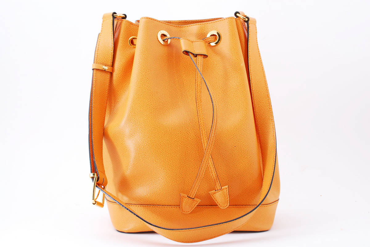1円スタート】美品 ヴィンテージ CELINE セリーヌ レザー サークルロゴ 