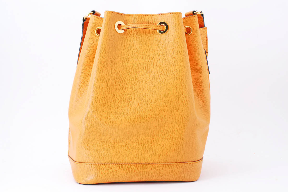 1円スタート】美品 ヴィンテージ CELINE セリーヌ レザー サークルロゴ 