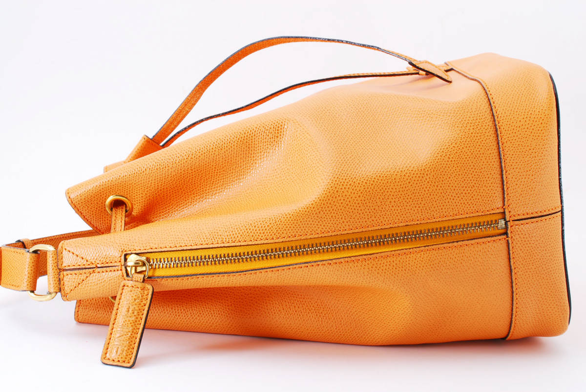 1円スタート】美品 ヴィンテージ CELINE セリーヌ レザー サークルロゴ 