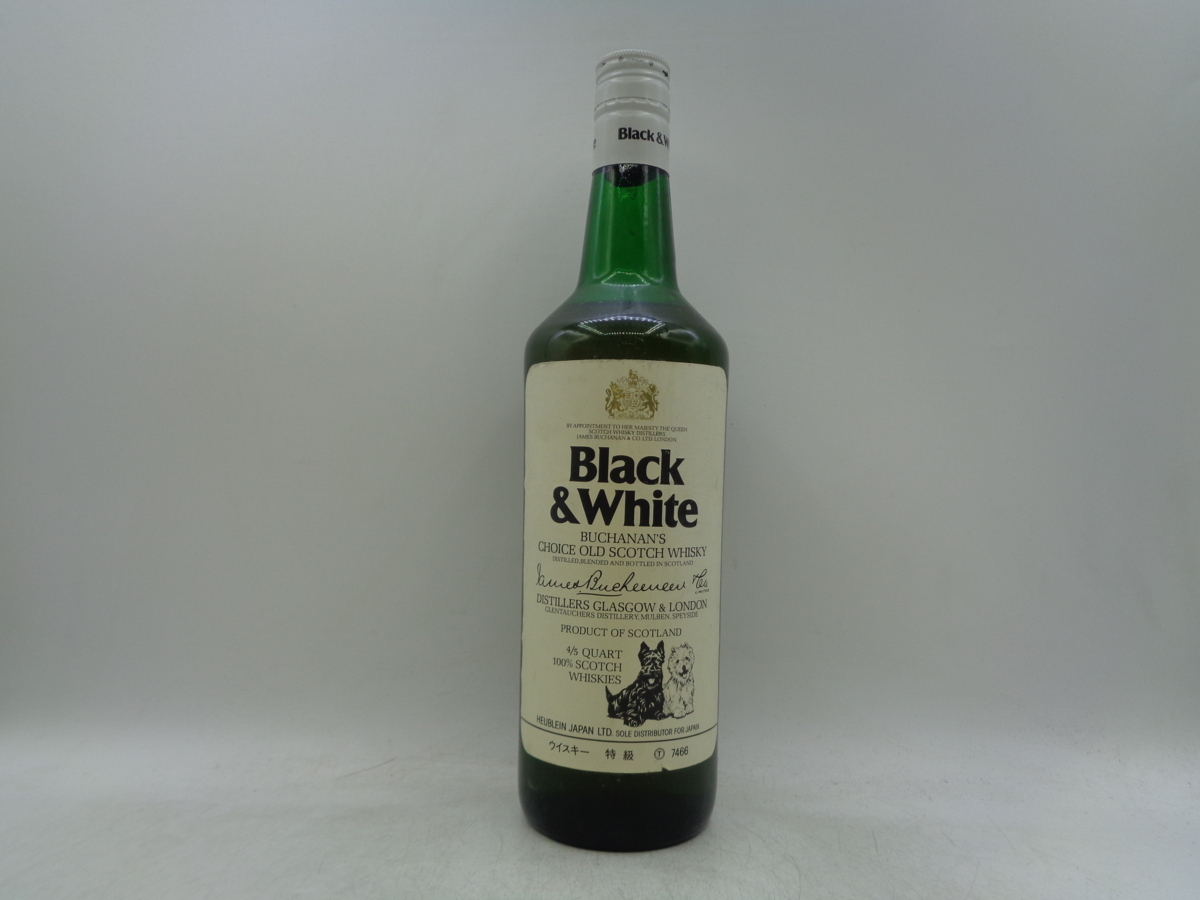 同梱OK商品】BLACK & WHITE ブラック ＆ ホワイト スコッチ ウイスキー