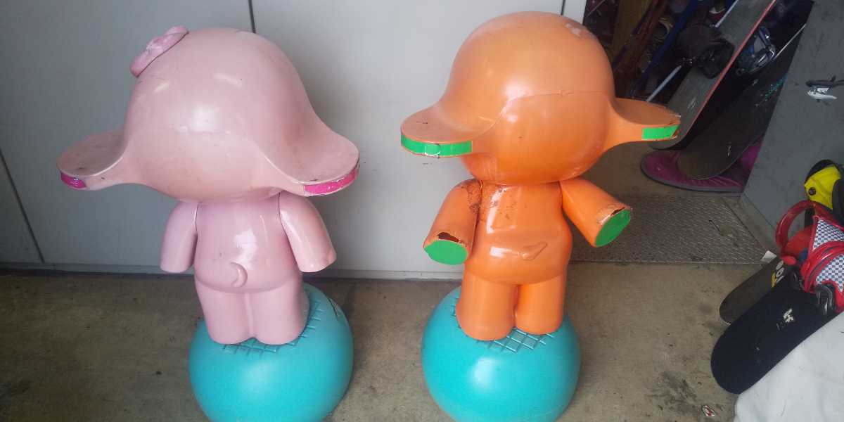佐藤製薬 サトちゃん＆サトコちゃん 店頭人形□サトちゃん(巾560x奥