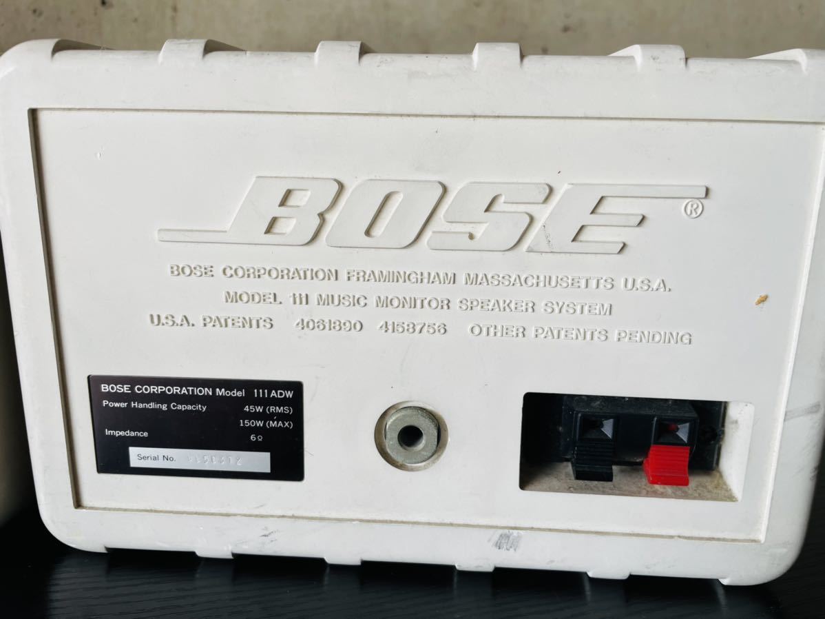 スピーカーBOSEボーズ111ADWホワイト2個セット 2026年最新Yahoo