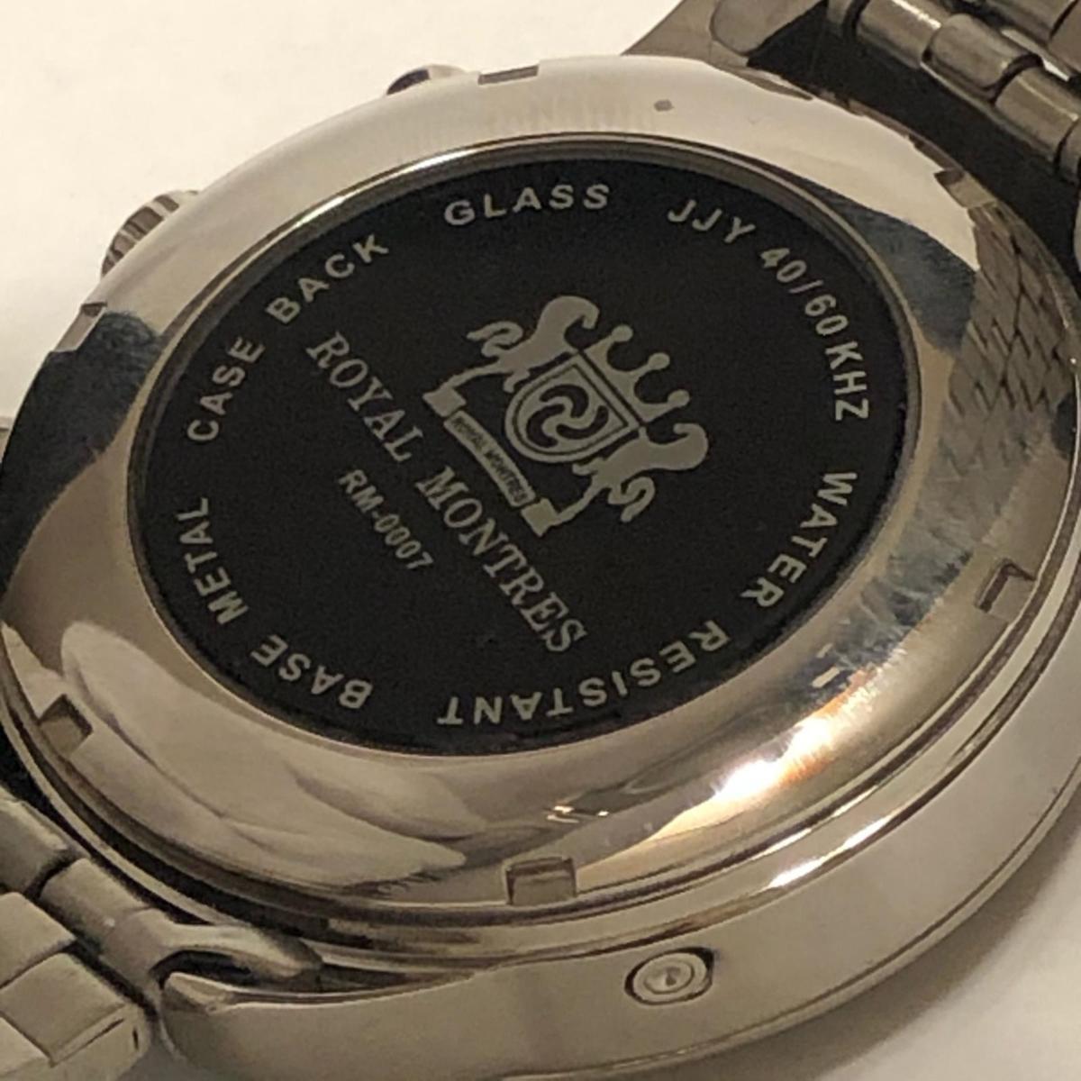 ROYAL MONTRES 電波ソーラー ロイヤル RM-0007 モンレス 