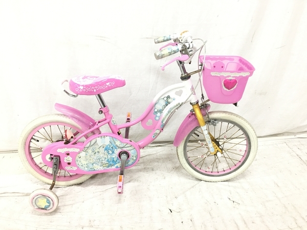 引取限定】魔法使いプリキュア 子供用自転車 自転車 女の子 中古 訳 引取限定】魔法使いプリキュア 子供用自転車 自転車 女の子 中古 訳