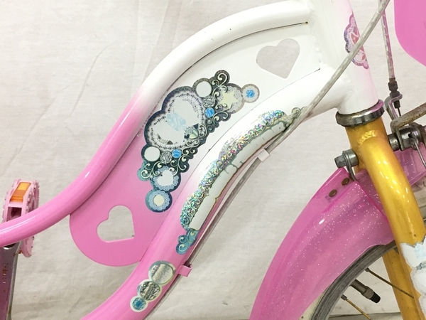 引取限定】魔法使いプリキュア 子供用自転車 自転車 女の子 中古 訳 引取限定】魔法使いプリキュア 子供用自転車 自転車 女の子 中古 訳