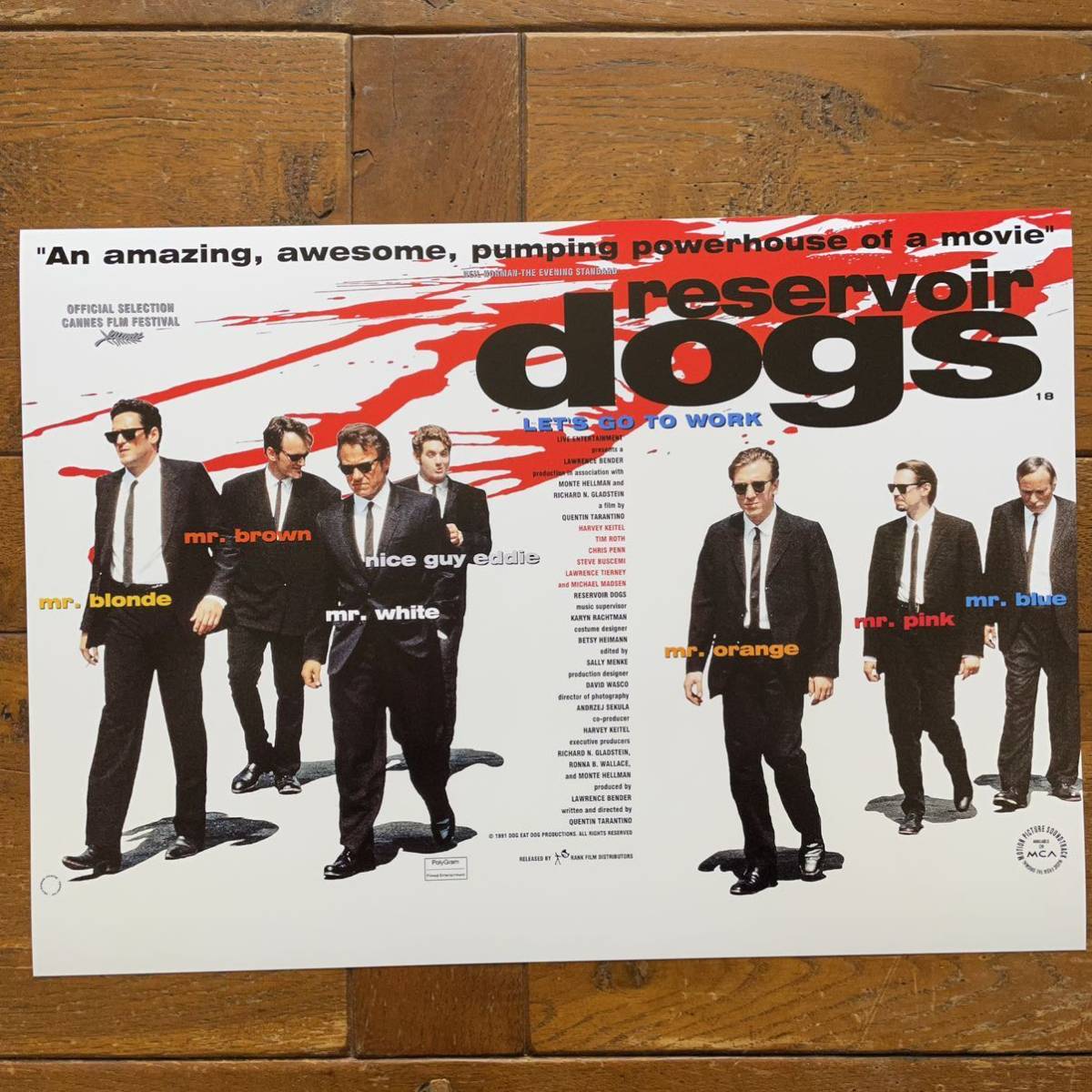 レザボア ドックス ポスター Reservor Dogs クエンティン タランティーノ ハーベイ カイテル ティム ロス スティーブ ブシュミ Www Alcaldiaeloyalfaro Gob Ec