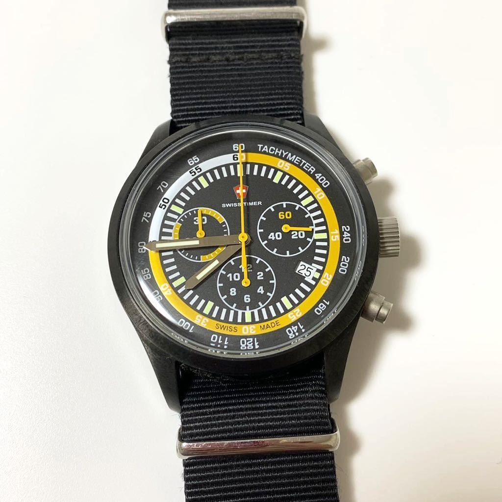 人気定番，新作登場 スイス製 SWISS TIMER スイスタイマー クロノグラフ Ref.330.86 メンズ 腕時計 クォーツ ブラック(その他)｜売買されたオークション情報、yahooの商品情報をアーカイブ公開 - オークファン その他