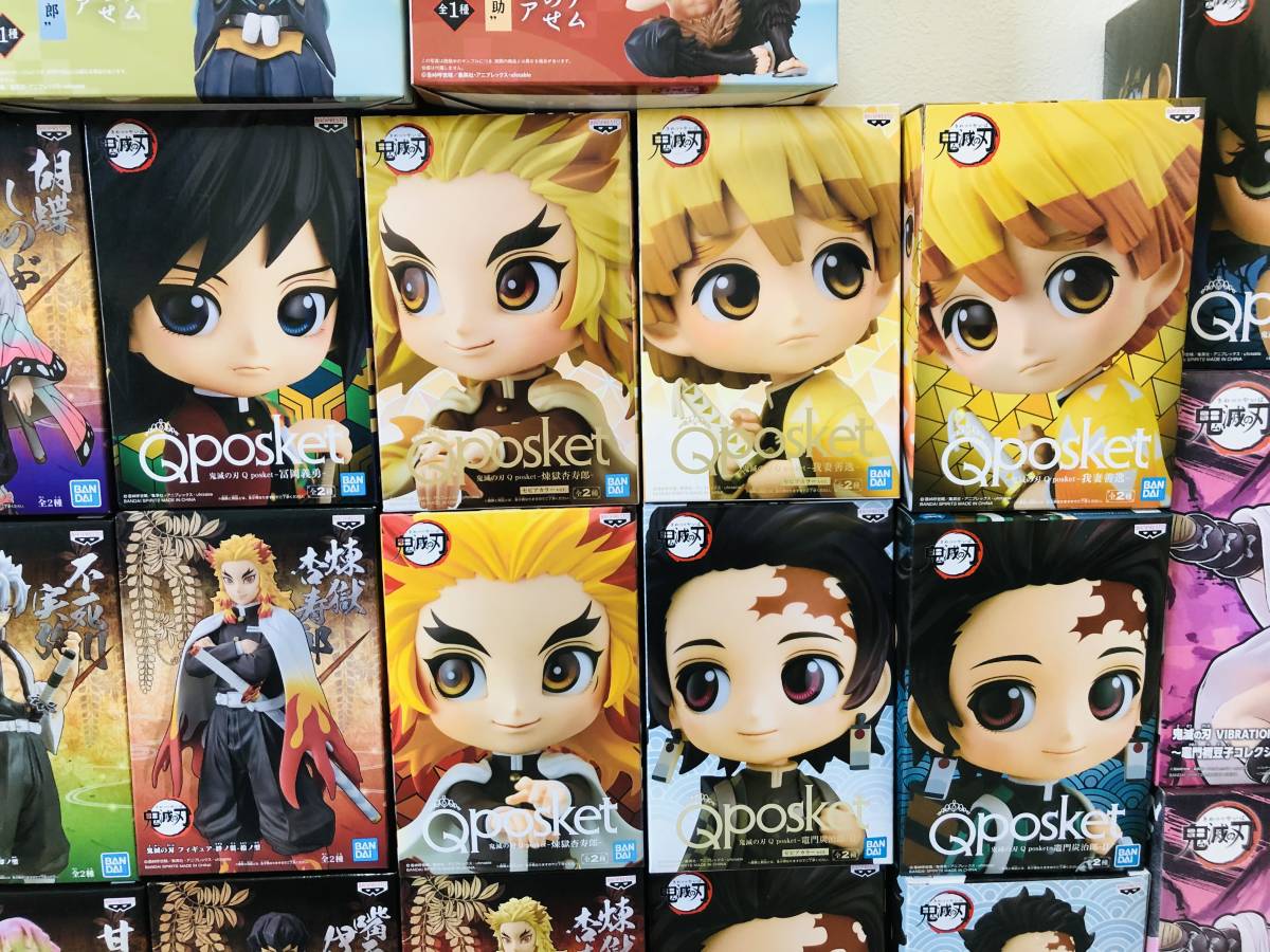鬼滅の刃 フィギュア 絆ノ装 Qposket 冨岡義勇 胡蝶しのぶ カナヲ ①鬼