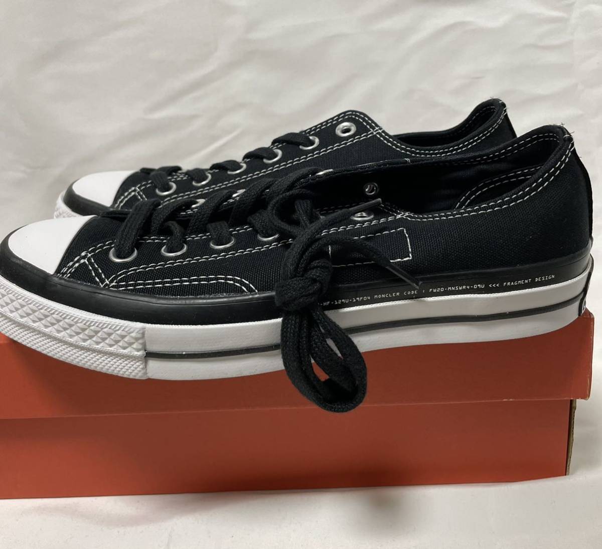 新品 未使用 Moncler Fragment × Convers Chuck 70 BLACK モンクレール  