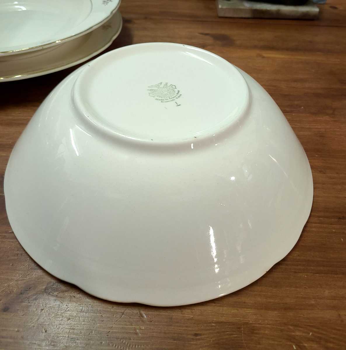 ドイツアンティーク VILLEROY&BOCH フランス製 大きい深皿 サラダ 