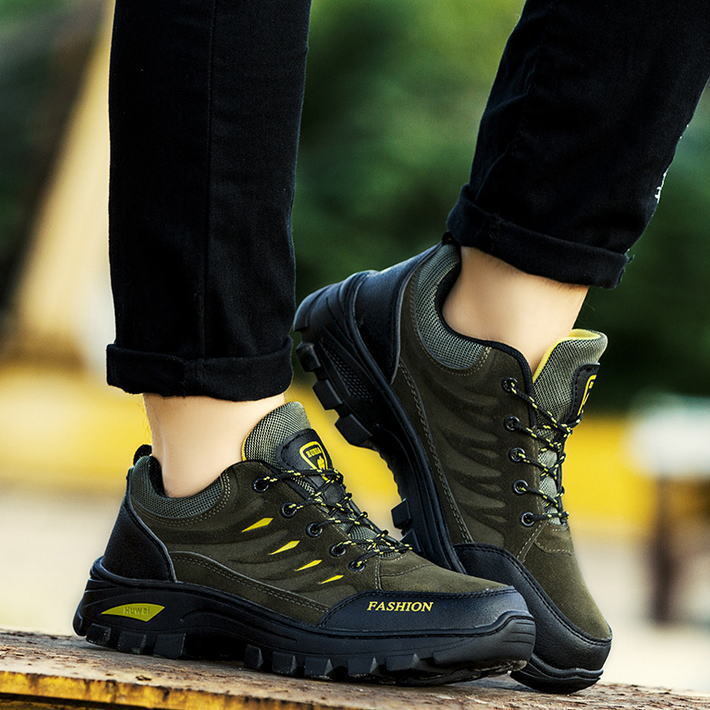 トレッキングシューズ スニーカー 26 5 オリーブ キャンプ 釣り 防滑 Sale 63 Off 防滑