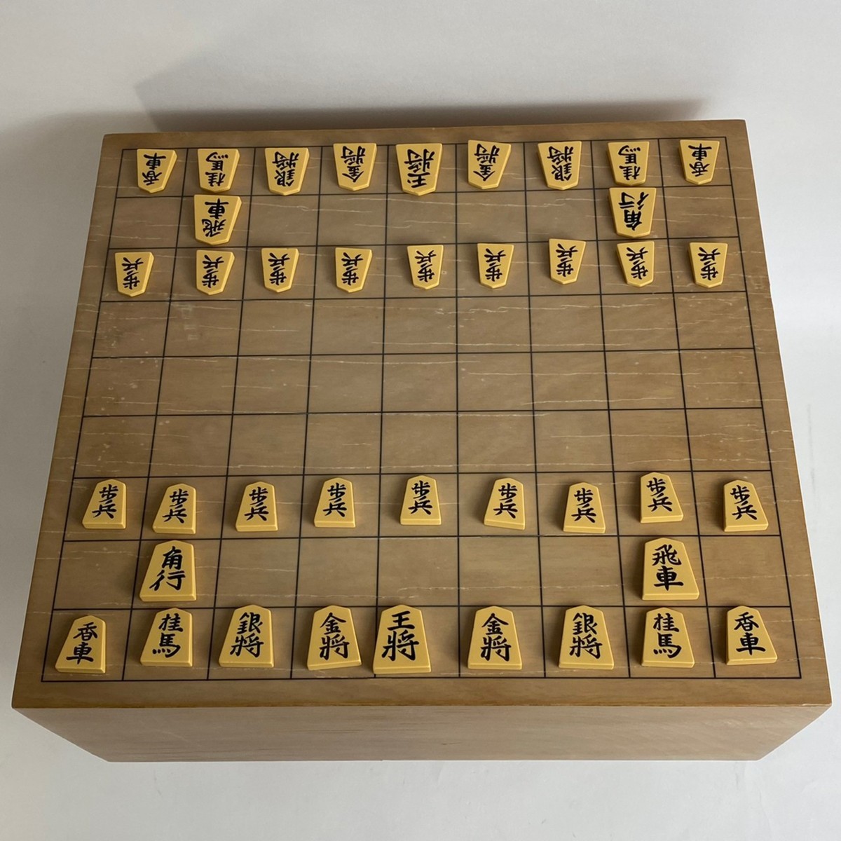 USED 将棋セット 将棋盤 将棋駒 足付 高級 駒揃い 予備 厚さ 15cm 脚付 