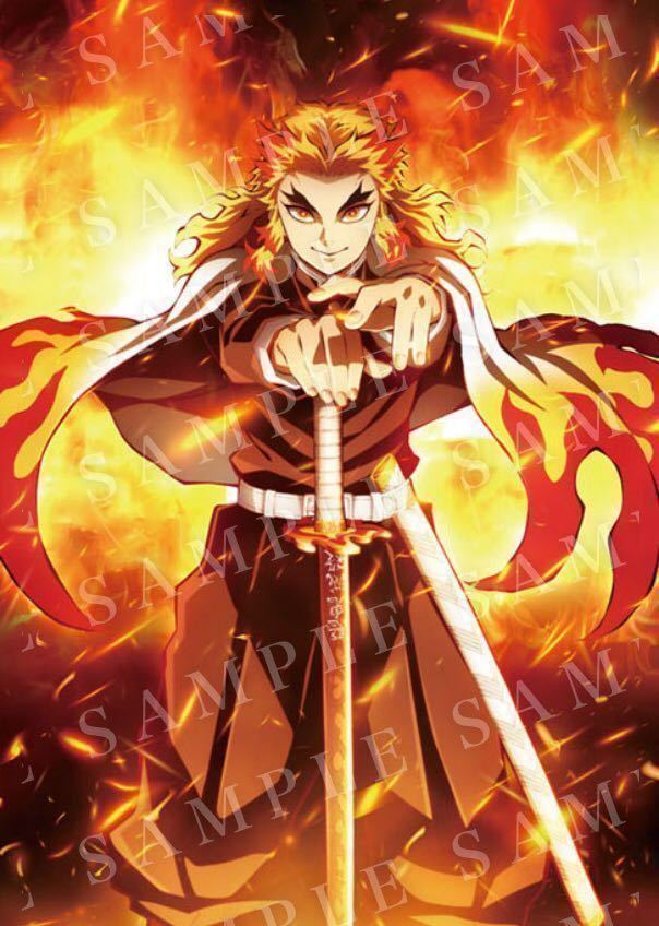 鬼滅の刃 無限列車編 煉獄杏寿郎　猗窩座 B2 ポスター ufotable 鬼滅の刃 無限列車編 煉獄杏寿郎 猗窩座 B2 ポスター ufotable 劇場版