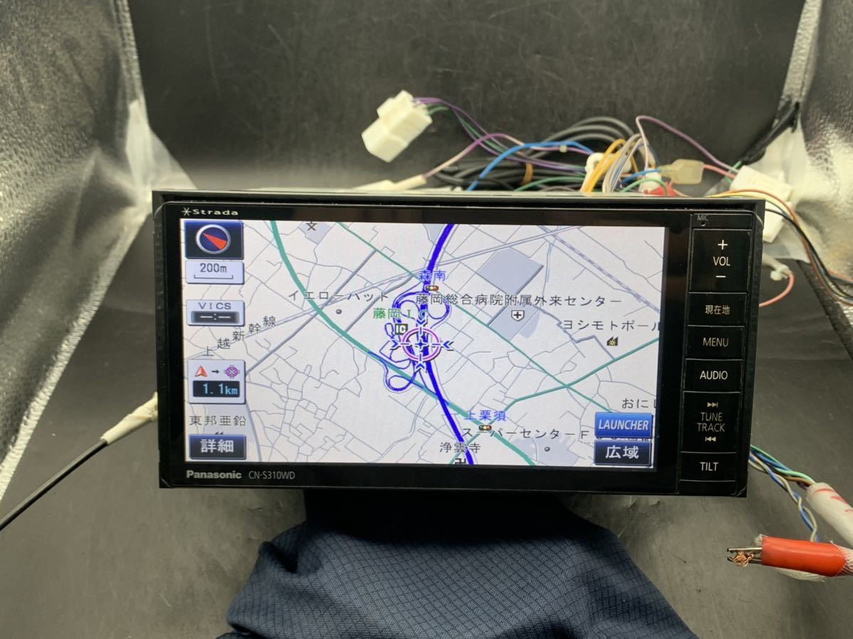 即決☆パナソニックストラーダ CN-S310WD 地デジ フルセグ Bluetooth 